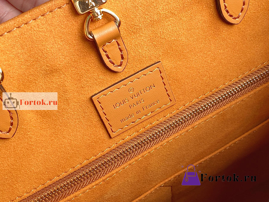 Louis Vuitton Bag Monogram Implant On The Go MM M45982 Arizona Leather