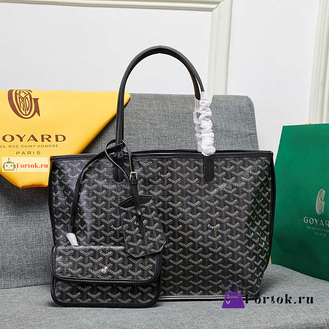 Goyard Reversable Tote Bag Black GM 46cm - 1