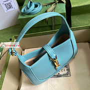 Gucci Mini Jackie 1961 Shoulder Bag Blue 637091 19x13x3cm - 4