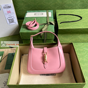 Gucci Mini Jackie 1961 Shoulder Bag Pink 637091 19x13x3cm