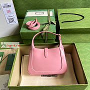 Gucci Mini Jackie 1961 Shoulder Bag Pink 637091 19x13x3cm - 6