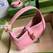 Gucci Mini Jackie 1961 Shoulder Bag Pink 637091 19x13x3cm - 5