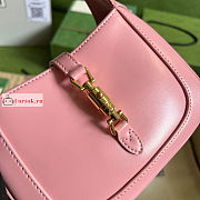 Gucci Mini Jackie 1961 Shoulder Bag Pink 637091 19x13x3cm - 3