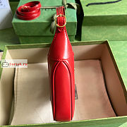 Gucci Mini Jackie 1961 Shoulder Bag Red 637091 19x13x3cm - 4