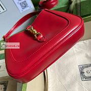 Gucci Mini Jackie 1961 Shoulder Bag Red 637091 19x13x3cm - 2