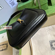 Gucci Mini Jackie 1961 Shoulder Bag Black 637091 19x13x3cm - 3