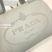 Prada Small Leather Top Handle Bag Cornflower Blue 1BB078 25x16x10cm - 4