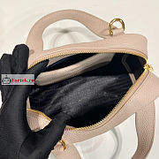 Prada Small Leather Top Handle Bag Water Lily 1BB078 25x16x10cm - 3