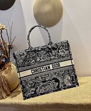 DIOR BOOK TOTE Blue Toile de Jouy embroidery M1286 41.5×35×18cm - 3