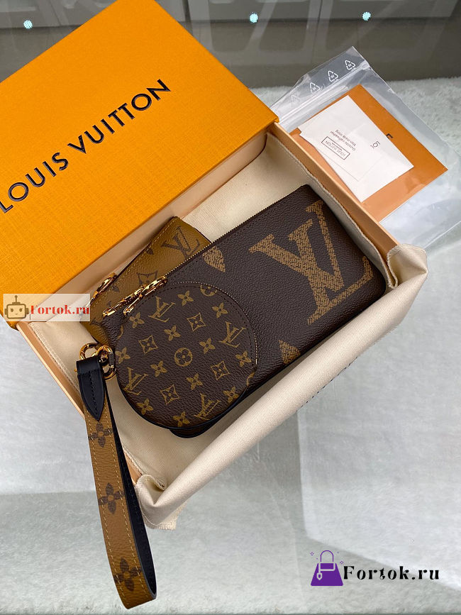 Louis Vuitton Trio Pouch Monogram Canvas M68756  - 1