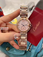 Cartier Diamond Women Watch In Rose Gold  - 4