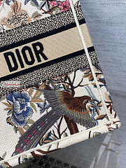 Dior Medium Ecru Multicolor Embroidery M1296 36x27.5x16.5cm - 6