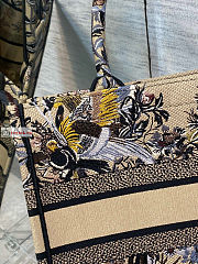 Dior Medium Beige Multicolor Embroidery M1296 36x27.5x16.5cm - 2