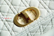 Dior Large Caro Bag Cannage Leather White M9243 29x18x10cm - 2