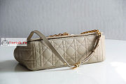 Dior Large Caro Bag Cannage Leather Beige M9243 29x18x10cm - 2