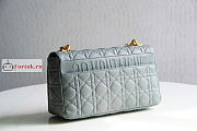 Dior Large Caro Bag Cannage Leather Gray M9243 29x18x10cm - 6