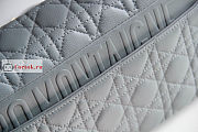 Dior Large Caro Bag Cannage Leather Gray M9243 29x18x10cm - 3