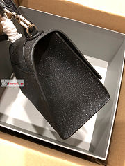 Balenciaga Small Hourglass Handbag Glitter Black 23cm - 5