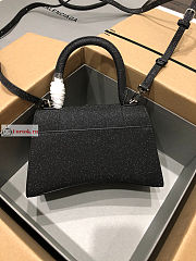 Balenciaga Small Hourglass Handbag Glitter Black 23cm - 3