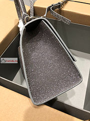 Balenciaga Small Hourglass Handbag Glitter Grey 23cm - 6