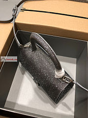 Balenciaga Small Hourglass Handbag Glitter Grey 23cm - 2