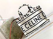 Celine Small Cabas Thais White/Black 29x16x13cm - 1