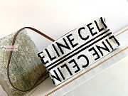 Celine Small Cabas Thais White/Black 29x16x13cm - 5
