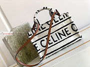 Celine Small Cabas Thais White/Black 29x16x13cm - 2