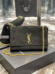 Ysl Medium Kate Reversible Chain Bag Black 5538041 28.5x20x6cm - 2