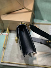 Bvlgari Medium Serpenti East West Maxi Chain Bag Black 28x17x6cm - 6