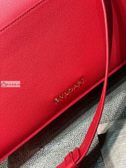 Bvlgari Medium Serpenti East West Maxi Chain Bag Red 28x17x6cm - 2