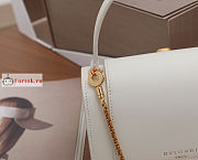 Bvlgari x Alexander Belt Bag In Smooth Leather White 19x13x6.5cm - 5