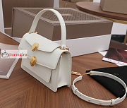 Bvlgari x Alexander Belt Bag In Smooth Leather White 19x13x6.5cm - 4
