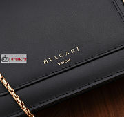 Bvlgari x Alexander Belt Bag In Smooth Leather Black 19x13x6.5cm - 2