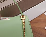 Bvlgari x Alexander Belt Bag In Smooth Leather Green 19x13x6.5cm - 6