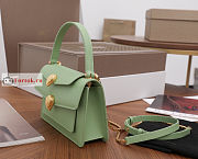 Bvlgari x Alexander Belt Bag In Smooth Leather Green 19x13x6.5cm - 4