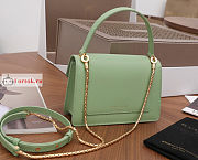 Bvlgari x Alexander Belt Bag In Smooth Leather Green 19x13x6.5cm - 3