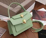 Bvlgari x Alexander Belt Bag In Smooth Leather Green 19x13x6.5cm - 2