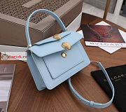 Bvlgari x Alexander Belt Bag In Smooth Leather Blue 19x13x6.5cm - 6