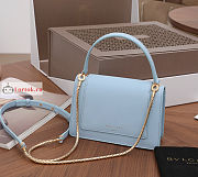 Bvlgari x Alexander Belt Bag In Smooth Leather Blue 19x13x6.5cm - 5