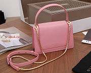 Bvlgari x Alexander Belt Bag In Smooth Leather Pink 19x13x6.5cm - 2