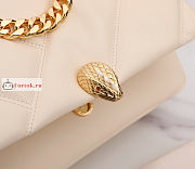 Bvlgari Serpenti Cabochon Maxi Chain Crossbody Bag Ivory 27x18x11cm - 4