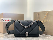Bvlgari Small Serpenti Cabochon Maxi Chain Crossbody Bag Black 22.5x15x10cm - 1