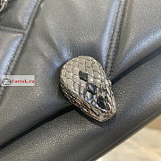 Bvlgari Small Serpenti Cabochon Maxi Chain Crossbody Bag Black 22.5x15x10cm - 3