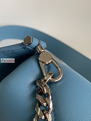 Bvlgari Mini Serpenti Cabochon Maxi Chain Crossbody Bag Blue 18x12x8cm - 2