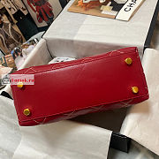 Chanel Vivian Vintage Tote Bag Red AS3045 23x24x9cm - 5