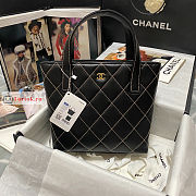 Chanel Vivian Vintage Tote Bag Black AS3045 23x24x9cm - 1