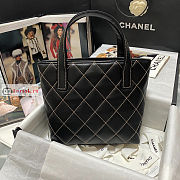 Chanel Vivian Vintage Tote Bag Black AS3045 23x24x9cm - 6