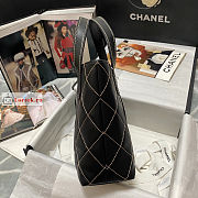 Chanel Vivian Vintage Tote Bag Black AS3045 23x24x9cm - 4