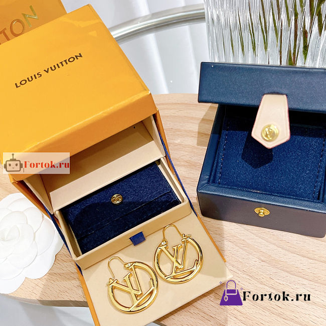 Louis Vuitton Louise Hoop PM Earrings M00396 - 1